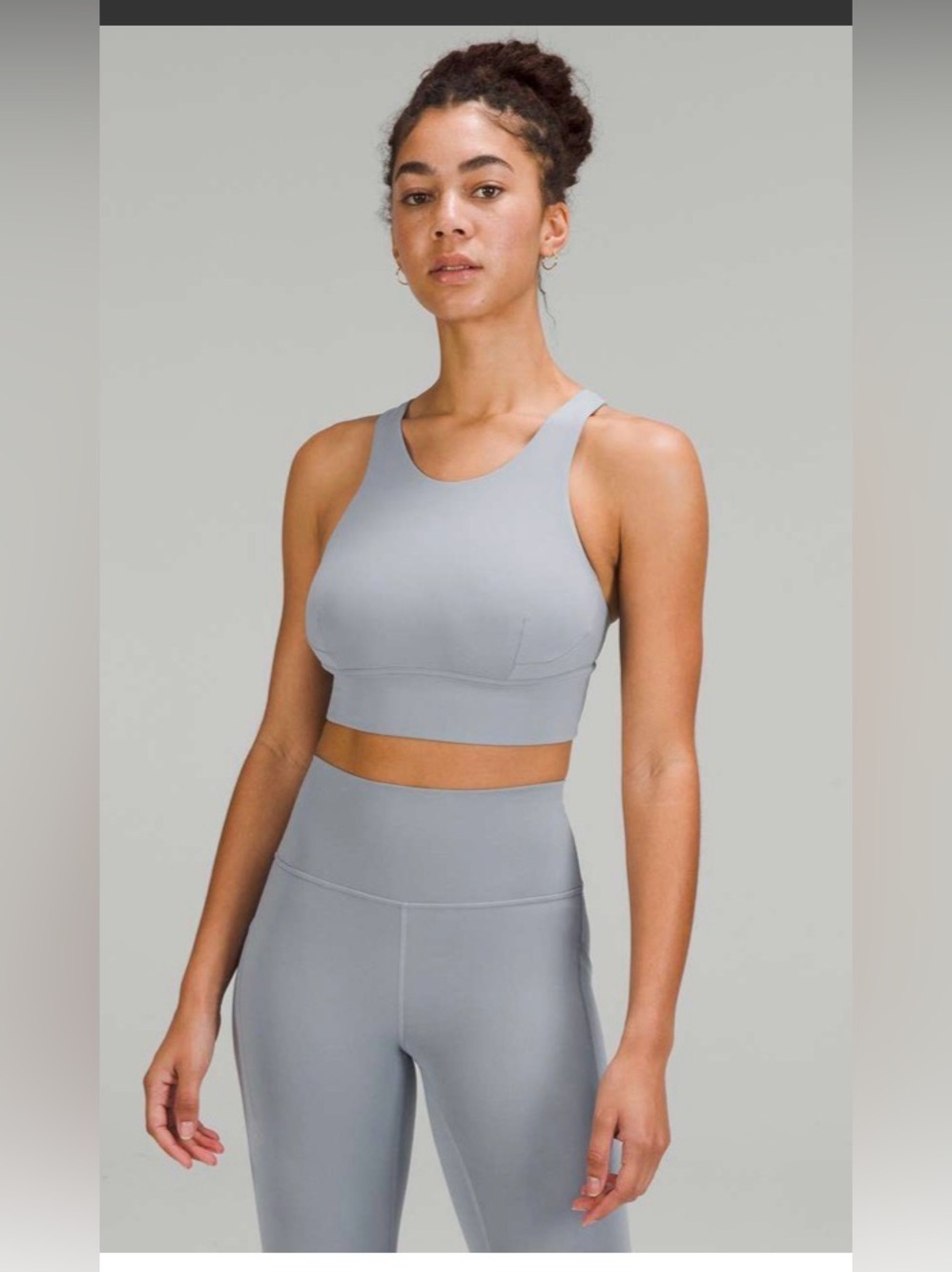 Lululemon sz 4 wunder train wide back blue tank top nwt